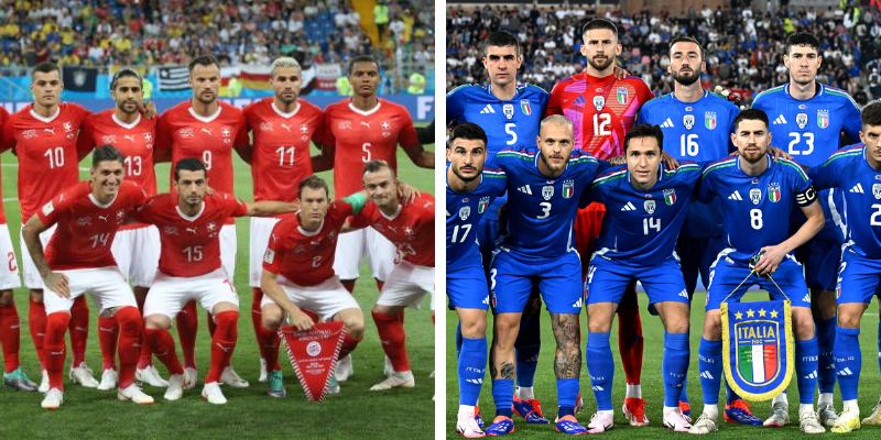 Phong độ thi đấu của Thụy Sỹ vs Italia hiện nay